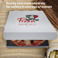 Cajas de Cartón Corrugado para Pizza Personalizadas, Ecológicas, con Certificación ISO, Grado Alimenticio, Laminación Mate Personalizada