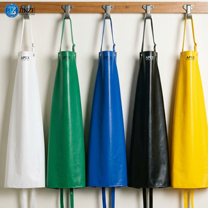 Tablier de travail industriel réutilisable en PVC enduit imperméable 1000D, tablier de travail en vinyle épaissi haute résistance avec sangles réglables - Product Image 6