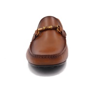 Mocassins en cuir souple pour homme, semelle plate en caoutchouc, personnalisables OEM/ODM avec logo et design sur mesure, haute qualité