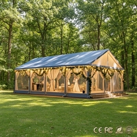 Tentes de mariage de style européen en PVC transparentes et imperméables pour banquets de vin et stockage, rouge et blanc