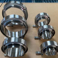 Kit de colliers de serrage rapides en acier inoxydable 304 de 1,5 mm d'épaisseur, poli, avec brides mâle-femelle de 2,5, 3, 3,5 et 4 pouces pour système d'échappement de silencieux