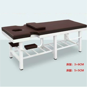 Cama de masaje reforzada de seis patas con marco de 3x6cm y patas de 5x5cm para uso en spa, terapia de belleza y hogar. - Product Image 1