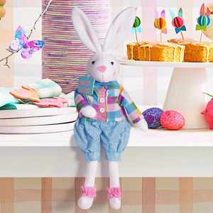 Muñeco de Tela de Conejito de Pascua en Oferta para Decoraciones de Fiestas de Halloween y Navidad con Características de Seguridad - Product Image 1