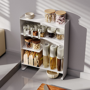 Yushijia encimera condimentos estante de almacenamiento cocina esquina soporte estante gadgets organizador soportes - Product Image 4