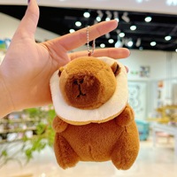 Dieu de la richesse Capybara pendentif bouddha safran Kabi Bala peluche porte-clés fille coeur cartable suspendu cadeau en gros