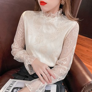 Camisa de Encaje Blanca y Negra a la Moda, Ropa de Mujer, Verano 2025, Blusa Informal Nueva, Holgada y Elegante 8698 # - Product Image 2