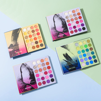 Palette de fards à paupières Beauty Glazed 72 couleurs, palette de fards à paupières stéréo à 3 couches, maquillage de scène, palette de fards à paupières