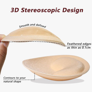 Push up Bra Pads for <strong>Small</strong> <strong>Chest</strong> Women Double Sided Adhesive Breast Enhancers Invisible Triangle Sponge Inserts for Bikini Bra - Product Image 4