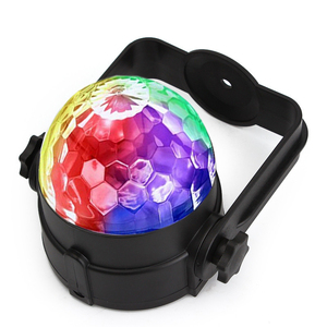 Mini projecteur LED RGB à commande sonore pour voiture/fête, boule disco <span class=keywords><strong>DJ</strong></span>, éclairage d'ambiance pour Noël - Product Image 4