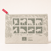 Pochette zippée en papier kraft lavable imprimée sur mesure, sac léger pour organiser les documents, pour les voyages, le bureau, OEM ODM