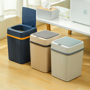 Automatic sensor 10L plastic trash can waterproof smart sensor trash can with 6 colors