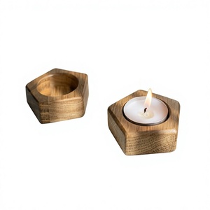 Wooden Rectangular <b>Tea</b> Light Holder with 5 Candles Durable Eco-Friendly Handmade Home Decoration Candle <b>Stand</b> for Table Decor - Product Image 5