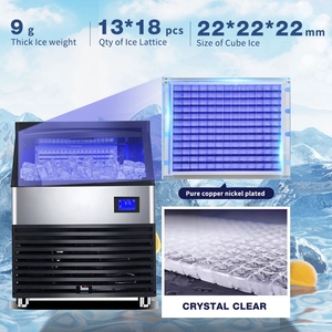 Baileton thương mại 90kg/24 giờ làm mát không khí <span class=keywords><strong>Ice</strong></span> Maker <span class=keywords><strong>Ice</strong></span> Cube máy cho doanh nghiệp - Product Image 5