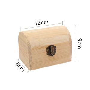 Ensemble de boîtes de rangement en bois massif cintrées, grandes, moyennes et petites, boîte à bijoux DIY avec fermoir en fer, rectangulaires, fabriquées au Shandong - Product Image 4