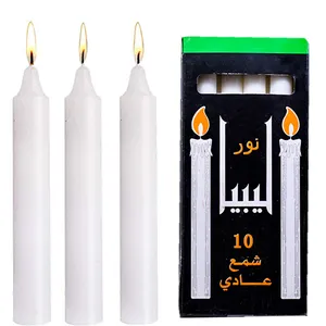 Stick White Candle Factory Luxury Paraffin Wax Long Stick White Candle