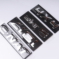 Harga Pabrik Grosir Emblem Huruf Grille Mobil Kustom 3D Plastik Chrome Emblem Mobil untuk Mobil
