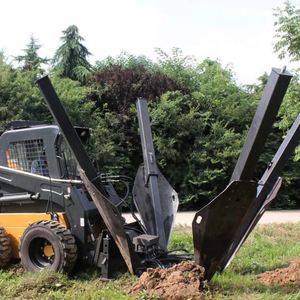 Chất lượng cao 4 lưỡi cây mover cây <span class=keywords><strong>Spade</strong></span> Loại bỏ máy cho <span class=keywords><strong>Skid</strong></span> chỉ đạo Bộ nạp backhoe làm việc với máy xúc - Product Image 4