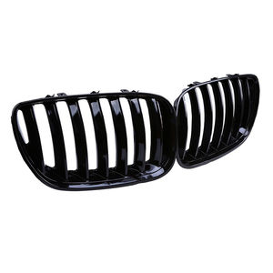 Parrilla Delantera para BMW, Parachoques Negro Mate, Negro Brillante, Electrochapado, Línea Única, Plástico ABS, para X5 E53 2004 2006, Mejora de Diseño - Product Image 4