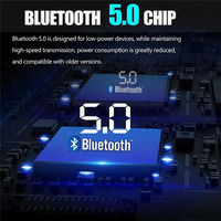 Émetteur FM Bluetooth V5.0 pour voiture, adaptateur sans fil portable stéréo, microphone, récepteur audio, lecteur MP3 automatique, chargeur rapide double USB 2.1A
