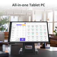 Tablette murale 15-20 pouces, écran tactile capacitif industriel Android 10 tout-en-un HD IPS 4+32G avec NFC et POE