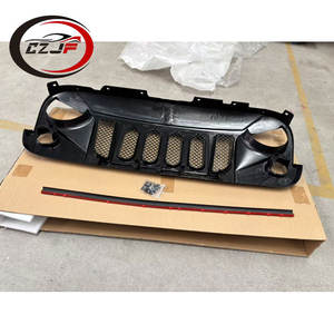 Grille <span class=keywords><strong>centrale</strong></span> de calandre avant de pièces automobiles de haute qualité CZJF pour <span class=keywords><strong>Jeep</strong></span> <span class=keywords><strong>Wrangler</strong></span> 2007-2018 Grille de pare-chocs avant - Product Image 4