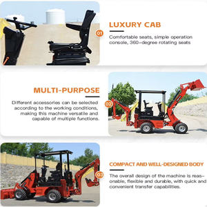 Tobeter CE EPA Motor CAT Baggerlader Minibagger Neuer Retrobagger 4x4 Radlader - Product Image 3