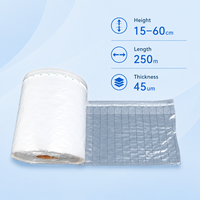 Rouleau de film gonflable à colonnes d'air de 250 m (PE/PA) – Protection anti-humidité pour les bords de chapeaux et remplissage de vide