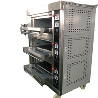 Oven Dapur Komersial Rui Tai 3 Dek 6 Loyang, Ruang Panggang Besar dari Baja Anti Karat, Pemanggangan Merata, untuk Hotel, Restoran, dan Roti