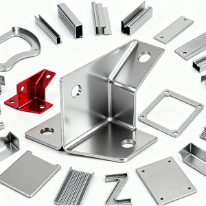 Nhà máy tùy chỉnh thép carbon thép không gỉ tấm nhôm kim loại cắt laser dập Anodized phun cát Khung Hỗ trợ khung - Product Image 3