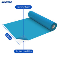 Vinilo Termotransferible Flexible de PVC de 24'' x 82FT (61CM x 25M), Fácil de Cortar y Desmalezar, para Diseños en Camisetas y Bolsas, Compatible con Todas las Máquinas de Corte Plotter