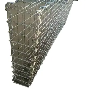 Galvanized welded gabion box for stone retaining wall/cage rock prices