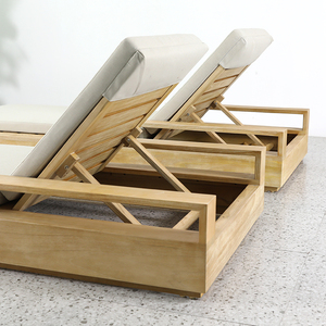 Mobili da esterno di lusso in legno tavolo salotto elegante lettino da esterno <span class=keywords><strong>per</strong></span> <span class=keywords><strong>spiaggia</strong></span> o prendere il sole durevole <span class=keywords><strong>per</strong></span> uso esterno - Product Image 4