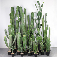 Cactus artificiel hautement réaliste, ensemble de cactus artificiels variés, plantes du désert artificielles en pot pour la décoration intérieure, les fenêtres et les événements