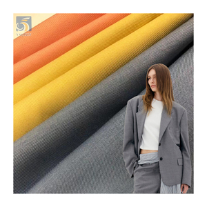 HL022 230gsm 批发78/20涤纶/人造丝氨纶西装面料 涤纶弹力TR斜纹面料 - Product Image 1