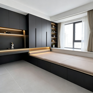 Cama de Madera Personalizable de Tamaño Completo con Diseño de Tatami y Escritorio <span class=keywords><strong>para</strong></span> Dormitorio de Apartamento - Product Image 2