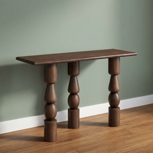 Elegant Handcrafted Solid Wood <b>Console</b> <b>Table</b> with Antique Luxury Finish for Living Room Bedroom Dining Room <b>Narrow</b> Design Decor - Product Image 6