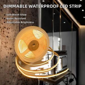 Bande LED COB avec garantie de 3 ans, haute qualité, CRI92, 3000K, 4000K, 6500K, découpable, 5 mètres, télécommande, bande LED COB - Product Image 2