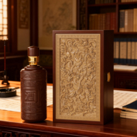 Boîte en bois de luxe gravable sur mesure pour whisky et vin avec fermeture magnétique, recyclable pour le rangement à domicile ou au bar