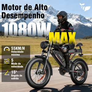 <span class=keywords><strong>Vélo</strong></span> <span class=keywords><strong>électrique</strong></span> pour adultes Brazil Stock K6s, 1080W-65km-55km/h-150KG-15.6AH, frein hydraulique, roues de 20 pouces, sac et support pour téléphone - Product Image 2