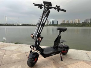 Trottinette électrique à double moteur avec siège, roues de 11 pouces, Liideway T9, tout-terrain, pour adultes - Product Image 3