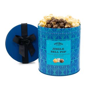 Bán Buôn Tùy Chỉnh In Rỗng Bỏng Ngô Lon Thiếc Tái Chế Sinh Thái Thân Thiện Với Giáng Sinh Trang Trí Tin Bỏng Ngô Xô Với Kín Nắp Đậy - Product Image 3