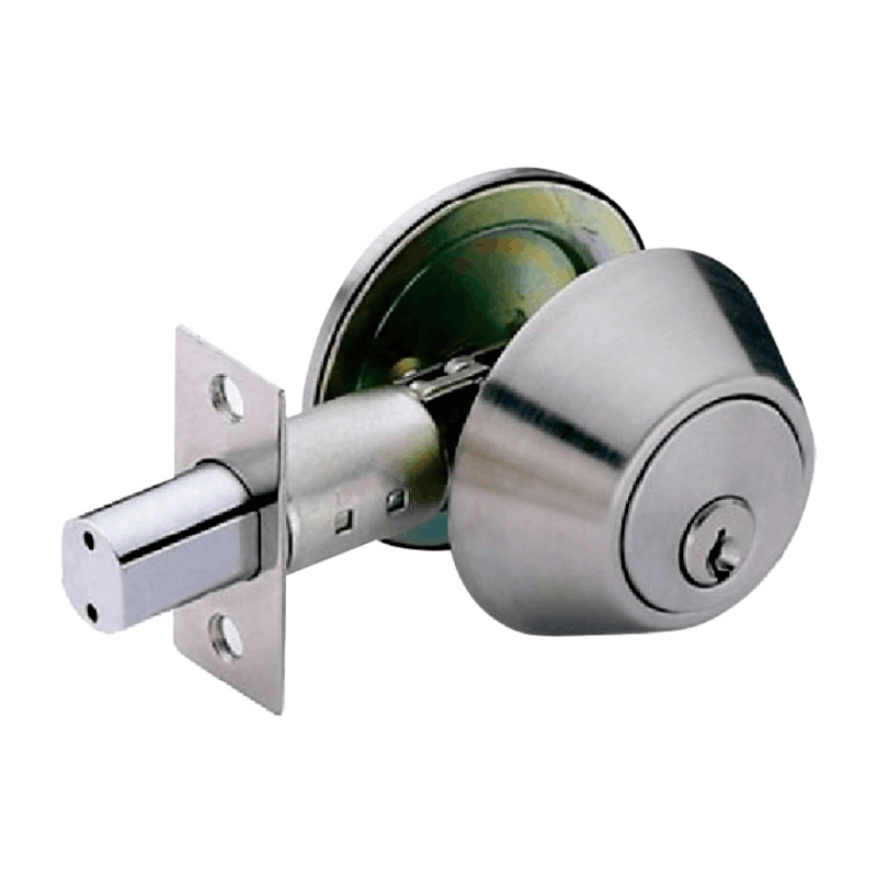 New Arrival european satin nickel entry door knob single Double Brass cylinder key control deadbolt door lock