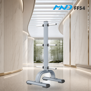 Support de rangement robuste pour plaques de poids MND Fitness – Équipement de gym professionnel pour salles de sport de prestige – Construction durable - Product Image 1