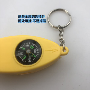 Haonan 4 In 1 Whistle With Compass Thermometer And Magnifier For Outdoor Camping Survival Gear Compact Portable ABS Material - Product Image 5
