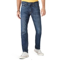 Jeans Denim Pria Ukuran Besar Model Lurus Kasual Warna Solid Tenun, Desain Khusus, Bernapas, Tahan Angin, 100% Katun, Grosir, Laris Manis