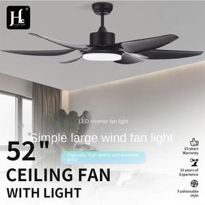 Ventilador de Techo de 60 Pulgadas, Superventilación, Estilo Nórdico Simple, Control Remoto, 6 Aspas, Fuente de Luz LED, Perfil Bajo, Moderno - Product Image 3