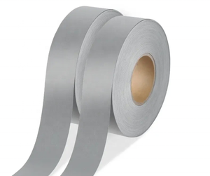 Tissu polyester réfléchissant haute visibilité personnalisé pour vêtements, lavable, ruban de signalisation à coudre - Product Image 3