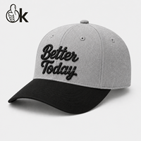 Gorra de Dos Tonos, Estilo Casquette Gertrude Gaston, de Algodón, con Logotipo Bordado en 3D, Gorra Deportiva Personalizada, Gorra de Béisbol, Estilo Urbano, Ajustable