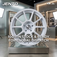 Jantes Flow Forming 17x8J Multi PCD 5x114.3 5x112 5x120 Légères 8.0kg Blanc Brillant Performance pour BMW Audi Honda