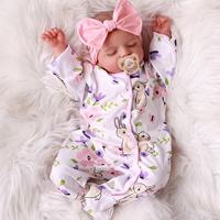 Poupée bébé fille réaliste en vinyle avec tête et corps en tissu, jouet de collection réaliste